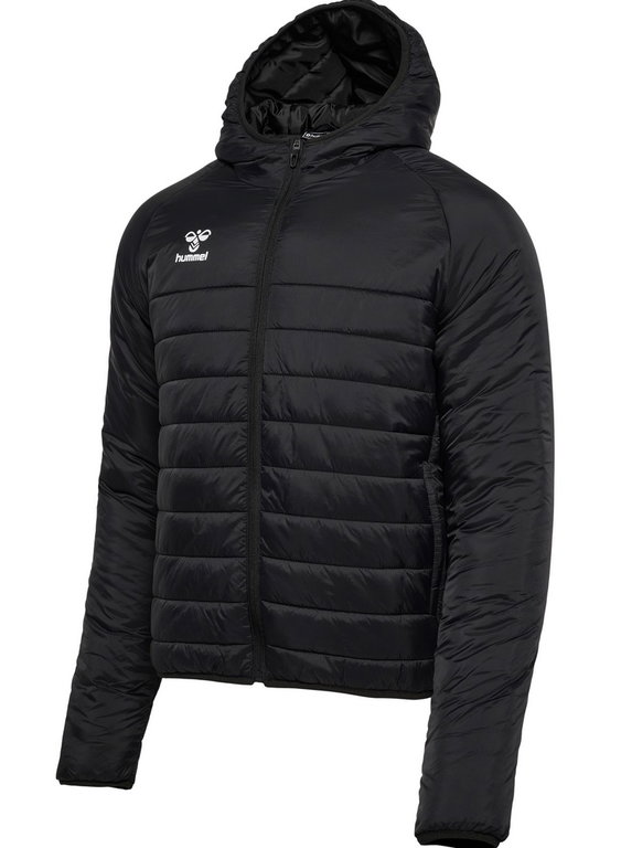 hummel Winterjacke hmlGO Quilted Hood (leicht, atmungsaktiv) schwarz Herren