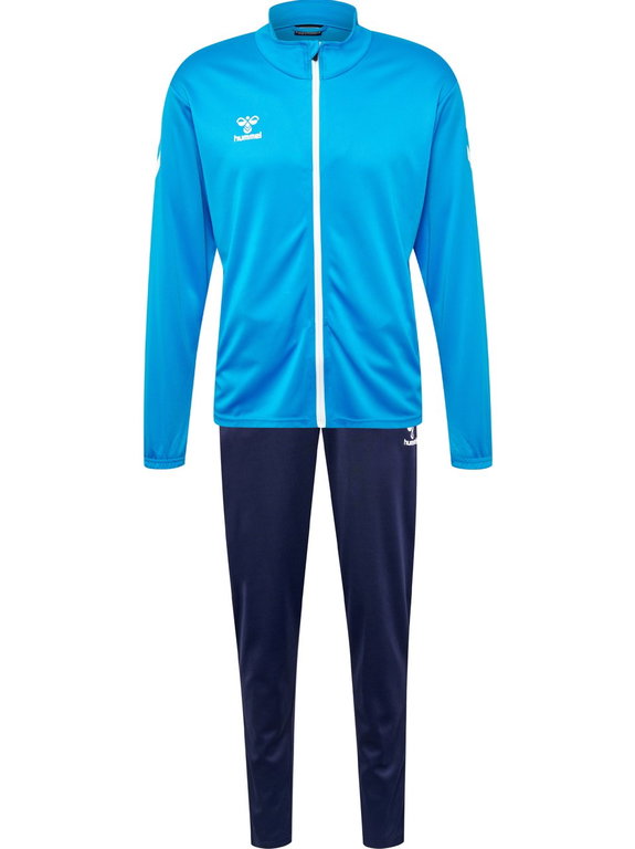 hummel Trainingsanzug hmlPROMO Suit (Jacke und Hose) hellblau/marineblau Herren