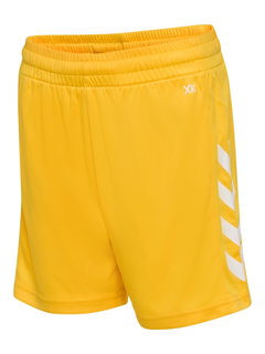 hummel Sporthose hmlCORE XK Poly Shorts (robuster Doppelstrick, ohne Seitentaschen) Kurz sonnengelb Kinder