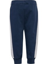 Hummel leisure jogging trousers hmlMINI Loose ADJ Waist Pant (organic cotton) long dark blue/grey toddlers