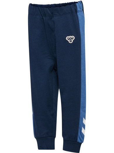 hummel Freizeit-Jogginghose hmlMINI Reg Block Pant (Baumwolle) lang dunkelblau Kleinkinder