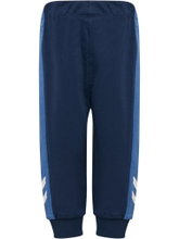 Hummel leisure jogging trousers hmlMINI Reg Block Pant (cotton) long dark blue toddlers
