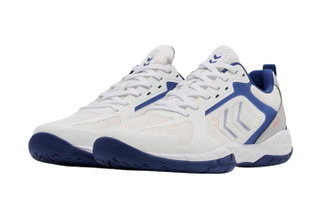 hummel Hallen-Indoorschuhe Speed Court weiss/blau Herren