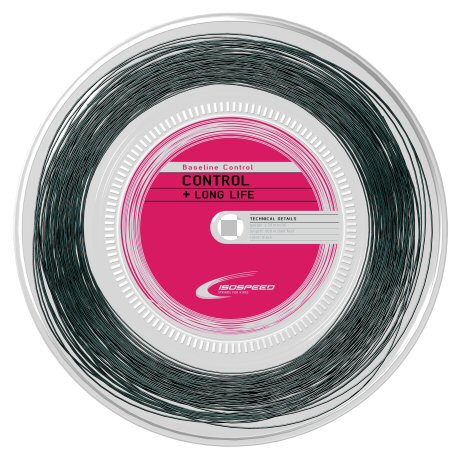 IsoSpeed Tennissaite Baseline Control+LongLife (Kontrolle+Haltbarkeit) schwarz 200m Rolle