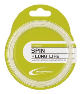 IsoSpeed Tennis String Pyramid (Spin+Durability) white 12m Set