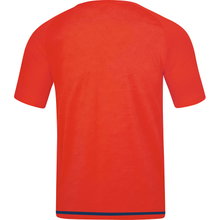 JAKO Koszulka sportowa Trikot Striker 2.0 KA (100% poliester Keep Dry) Krótki rękaw pomarańczowy/granatowy dla chłopców