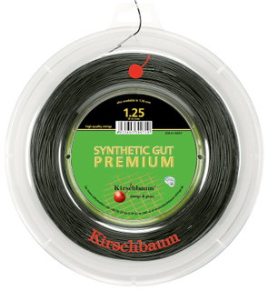 Kirschbaum Tennis String Synthetic Gut Premium black 200m roll