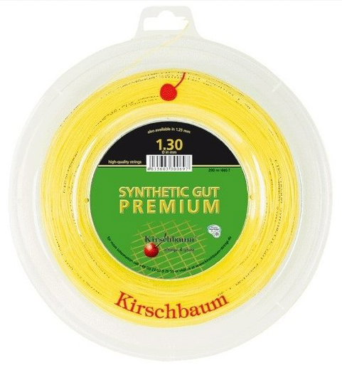 Kirschbaum Tennissaite Synthetic Gut Premium (Allround+Haltbarkeit) gold 200m Rolle
