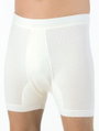 Medima Unterwäsche Unterziehhose (Angora/Baumwolle) kurz weiss Herren (Gr. XL-XXL)