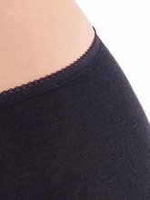 Medima Underwear Waist Slip (Angora and Wool) black Women (Size S-L)