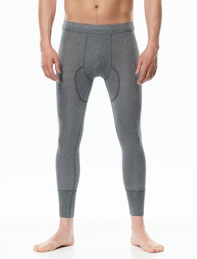Medima Unterwäsche Unterziehhose (Kaschmir/Seide) lang grau Herren (Gr. XL-XXL)