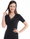 Medima Unterwäsche Shirt mit Spitze (Angora und Wolle) Kurzarm schwarz Damen (Gr. S-L)