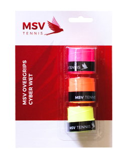 MSV Overgrip Cyber Wet 0.6mm (wchłanianie potu/trwałość) sortowany 3 szt.
