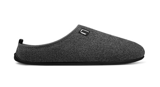 Nanga House Shoes Slipper Wool Slipper - 100% Merino Wool - grey/black (Size 36-40)