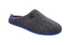 nanga Hausschuhe Pantoffel Wool Slipper - 100% Schurwolle - grau/blau (Größe 43-46)