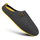 nanga Hausschuhe Pantoffel Wool Slipper - 100% Schurwolle - grau/gelb (Größe 41-42)