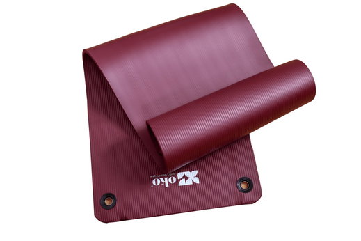 oko Fitness-/Yogamatte (mit Ösen) weinrot 180x60x1,5cm