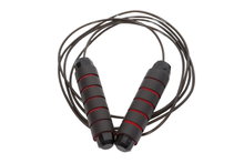 oko Springseil eco mit weichen Griffen (3 Meter) schwarz/rot