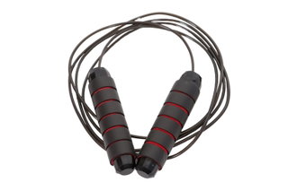 oko Springseil eco mit weichen Griffen (3 Meter) schwarz/rot