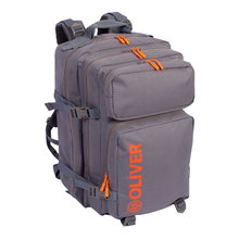 OLIVER Rucksack (2 Hauptfächer, 2 Frontfächer, Brustgurt) 2024 grau - 47x30x35cm