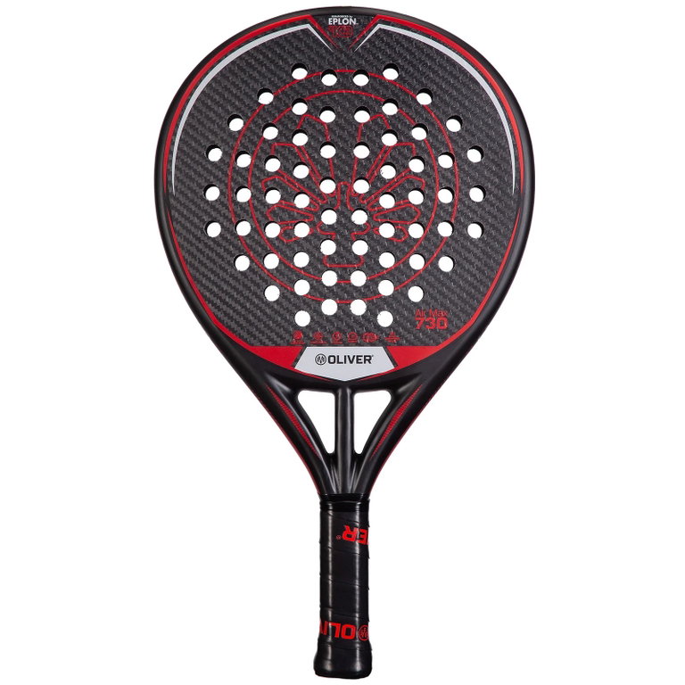 OLIVER Padelschläger Air Max 730 350g/Rund schwarz/rot