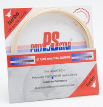 Besaitung mit Tennissaite Polystar Turbo natur