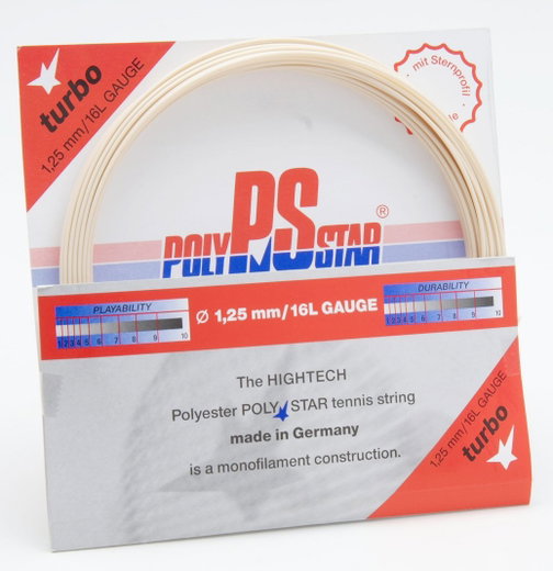 Naciąg z żyłki tenisowej Polystar Turbo naturalnej