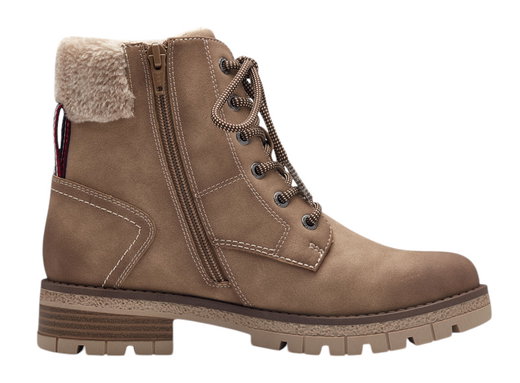 s.Oliver winter boots 5-26227-43-324- with inner lining and side zip - light brown ladies