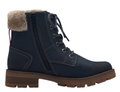 s.Oliver Winterstiefel 5-26227-43-805 - mit Innenfutter und seitlichen Reissverschluss - navyblau Damen
