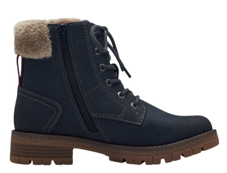 s.Oliver Winterstiefel 5-26227-43-805 - mit Innenfutter und seitlichen Reissverschluss - navyblau Damen
