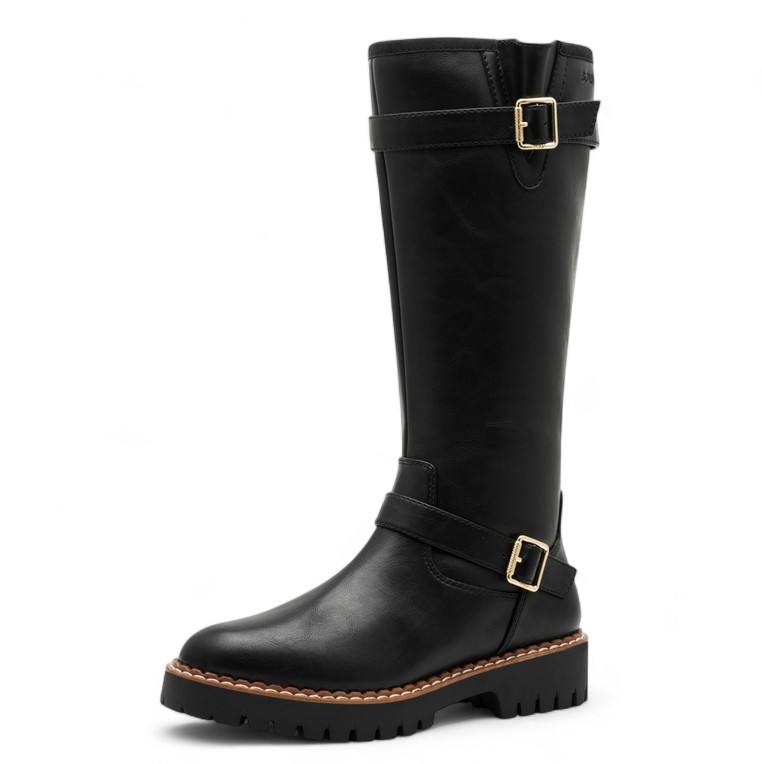s.Oliver Winterstiefel 5-26603-41-022 - leichtes Innenfutter - schwarz/nappa Damen