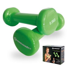 Schildkröt Fitness Hantle winylowe (żelazo/PVC) zielone zestaw 2x0,5kg