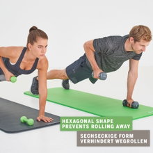 Schildkröt Fitness Hantle winylowe (żelazo/PVC) zielone zestaw 2x0,5kg