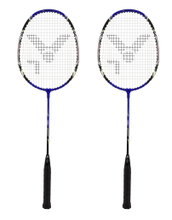 Victor Badmintonschläger AL2200 blau - besaitet - <b>( 2er SET ) </b>