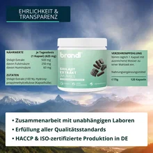 Brandl Shilajit Extrakt (500mg Shilajit Extrakt) 120 Kapseln