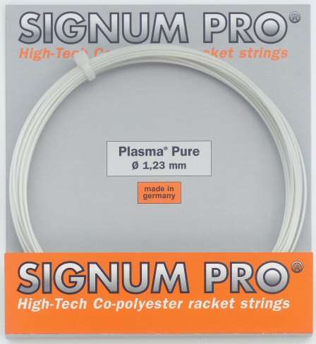 Signum Pro Tennis String Plasma Pure (Durability+Touch) white 12m Set
