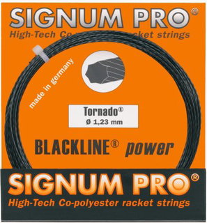 Signum Pro Tennissaite Tornado (Haltbarkeit+Spin) anthrazit 12m Set