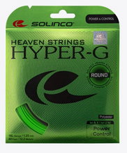 Besaitung mit Tennissaite Solinco Hyper G Round grün