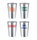 soulbottles Trinkbecher soulcoup steel Dolce Vita (Edelstahl) 4x400ml silber