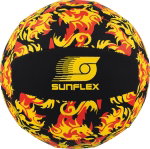 Sunflex Volleyball Beach- und Funball Neopren (Große 5) Flames Dragon schwarz/rot/gelb - 1 Ball