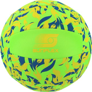 Sunflex Volleyball Beach- und Funball Neopren (Große 5) Flames Firegreen grün - 1 Ball
