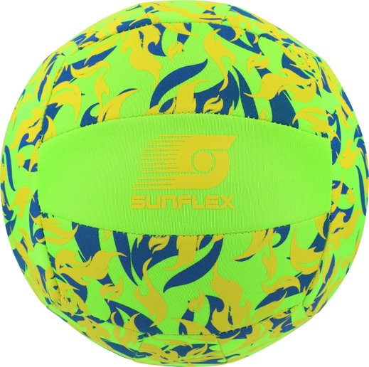 Sunflex Volleyball Beach- und Funball Neopren (Große 5) Flames Firegreen grün - 1 Ball