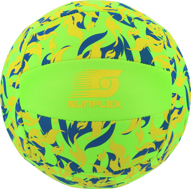 Sunflex Volleyball Beach- und Funball Neopren (Große 5) Flames Firegreen grün - 1 Ball