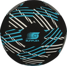 Sunflex Fussball Action Pro Neopren (Große 5) - langlebig, leicht, weich, leise - schwarz/blau - 1 Ball