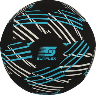 Sunflex Football Action Pro Neoprene (Size 5) - durable, lightweight, soft, quiet - black/blue - 1 ball