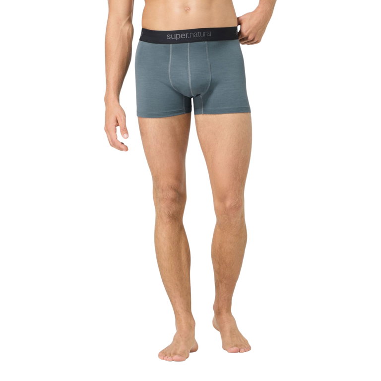 super natural Boxershort Tundra 175 - Merinowolle - Unterwäsche blau Herren - 1 Stück