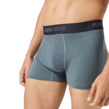 super natural Boxershort Tundra 175 - Merinowolle - Unterwäsche blau Herren - 1 Stück