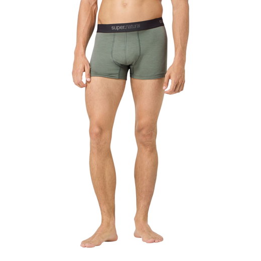 super natural Boxershort Tundra 175 - Merinowolle - Unterwäsche eucalyptusgrün Herren - 1 Stück