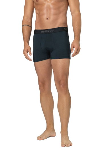 super natural Boxershort Tundra 175 - Merinowolle - Unterwäsche dunkelblau Herren - 1 Stück