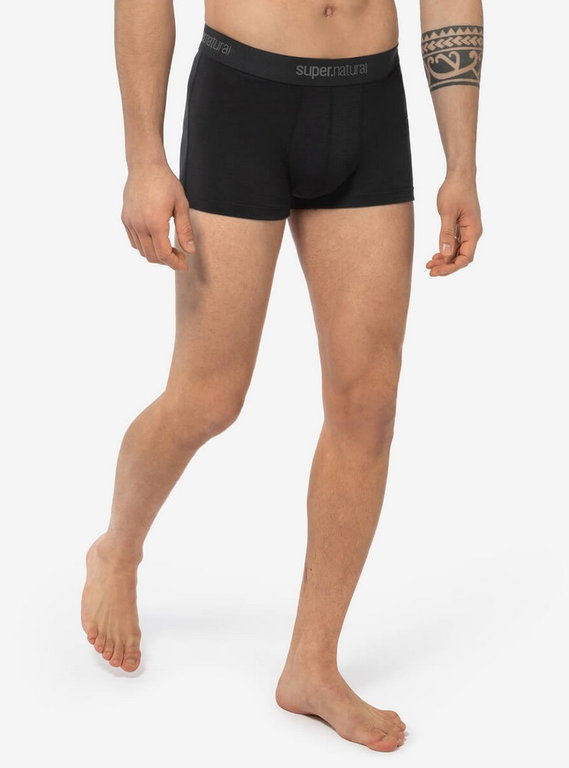 super natural Boxershort Tundra 175 - Merinowolle - Unterwäsche schwarz Herren - 2 Stück